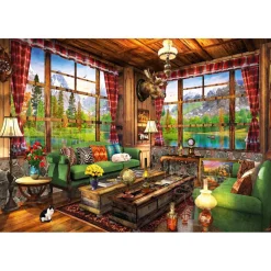 Bluebird Mount Cabin View Puzzle 1000pcs