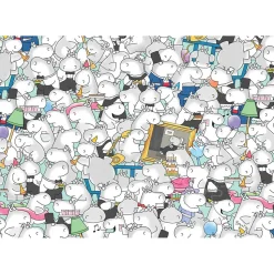 Boynton Sandra Boynton: Hippos Go Berserk! Puzzle 1000pcs