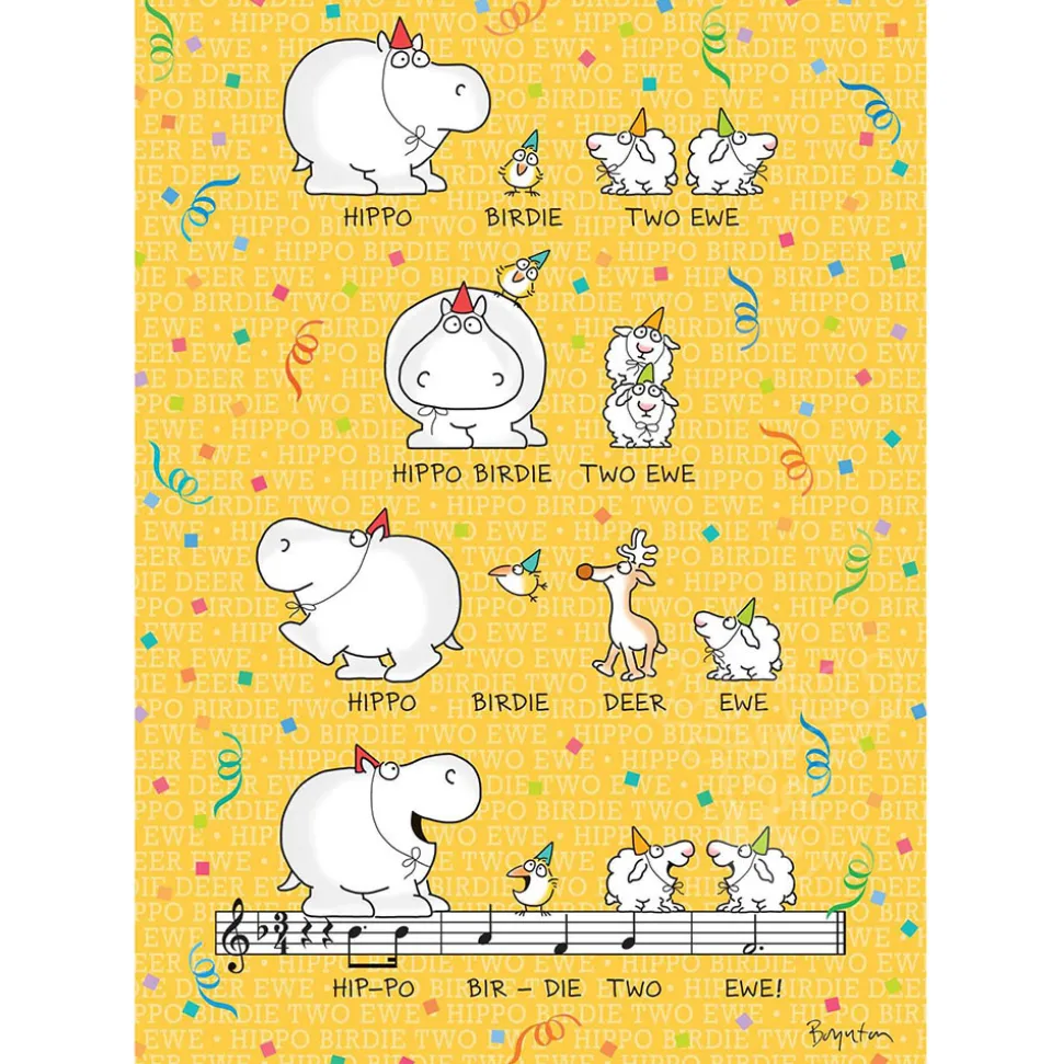 Boynton Sandra Boynton: Hippo Birdie Two Ewe Birthday Puzzle 300pcs