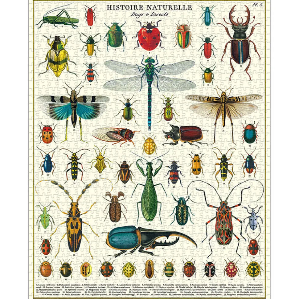 Cavallini Vintage: Bugs & Insects Puzzle 1000pcs