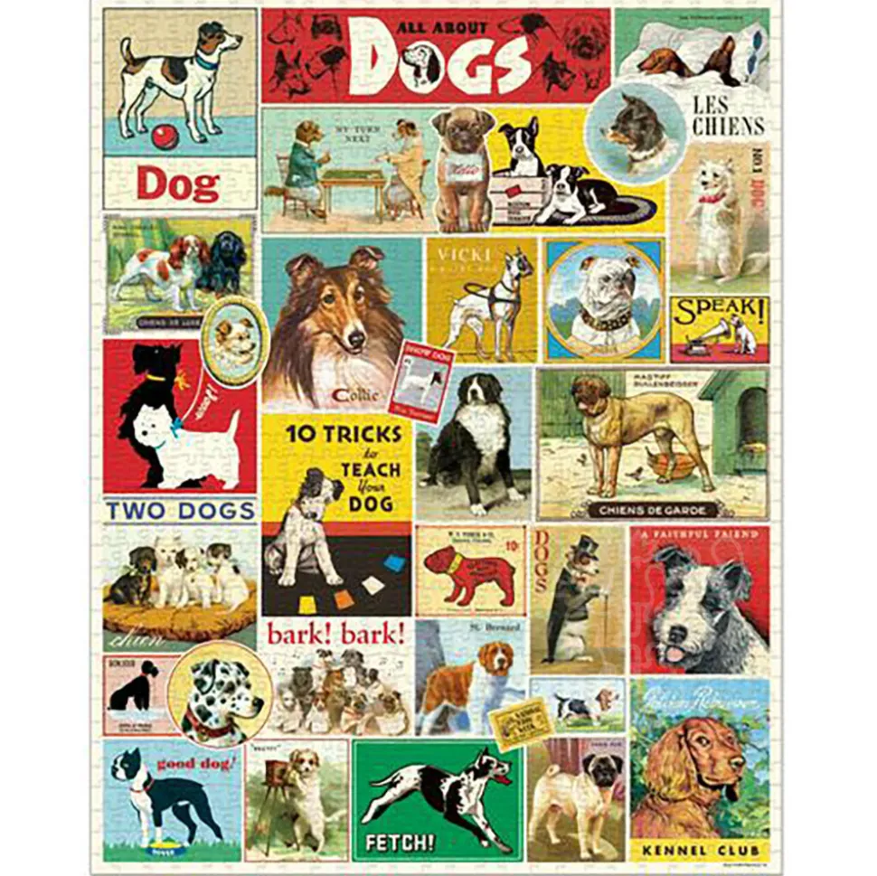 Cavallini Vintage: Dogs Puzzle 1000pcs