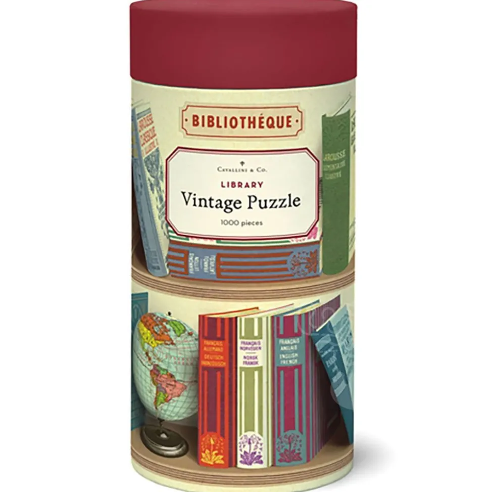 Cavallini Vintage: Library Books Puzzle 1000pcs