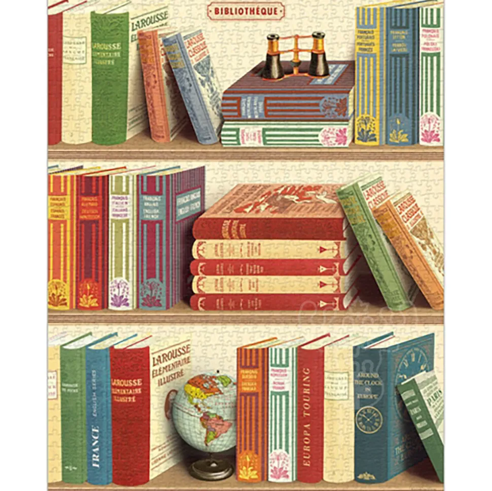 Cavallini Vintage: Library Books Puzzle 1000pcs