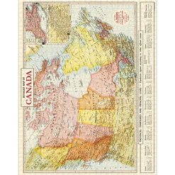 Cavallini Vintage: Map of Canada Puzzle 1000pcs