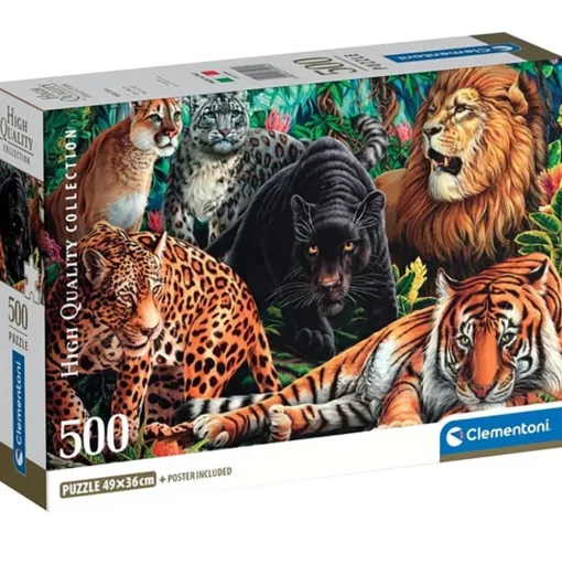 Clementoni Wild Cats Puzzle 500pcs