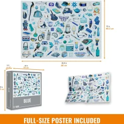 Cloudberries Blue Puzzle 1000pcs