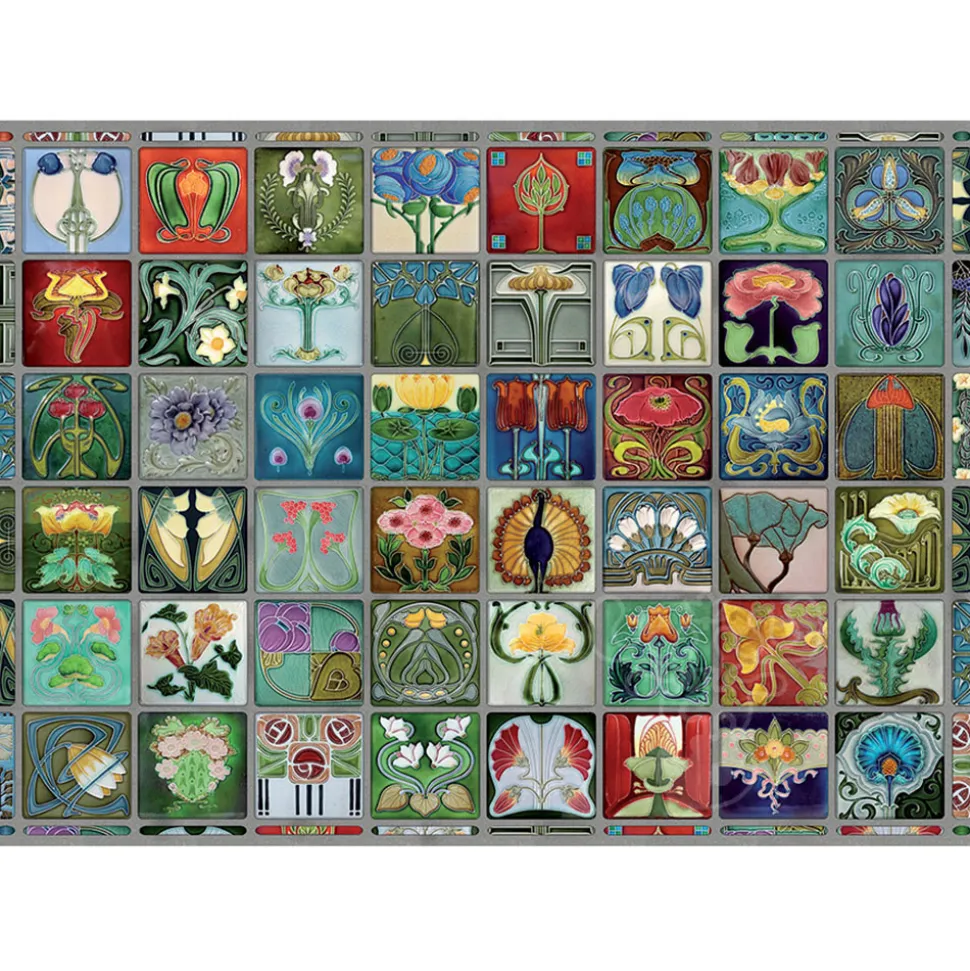 Cobble Hill Art Nouveau Tiles Puzzle 1000pcs
