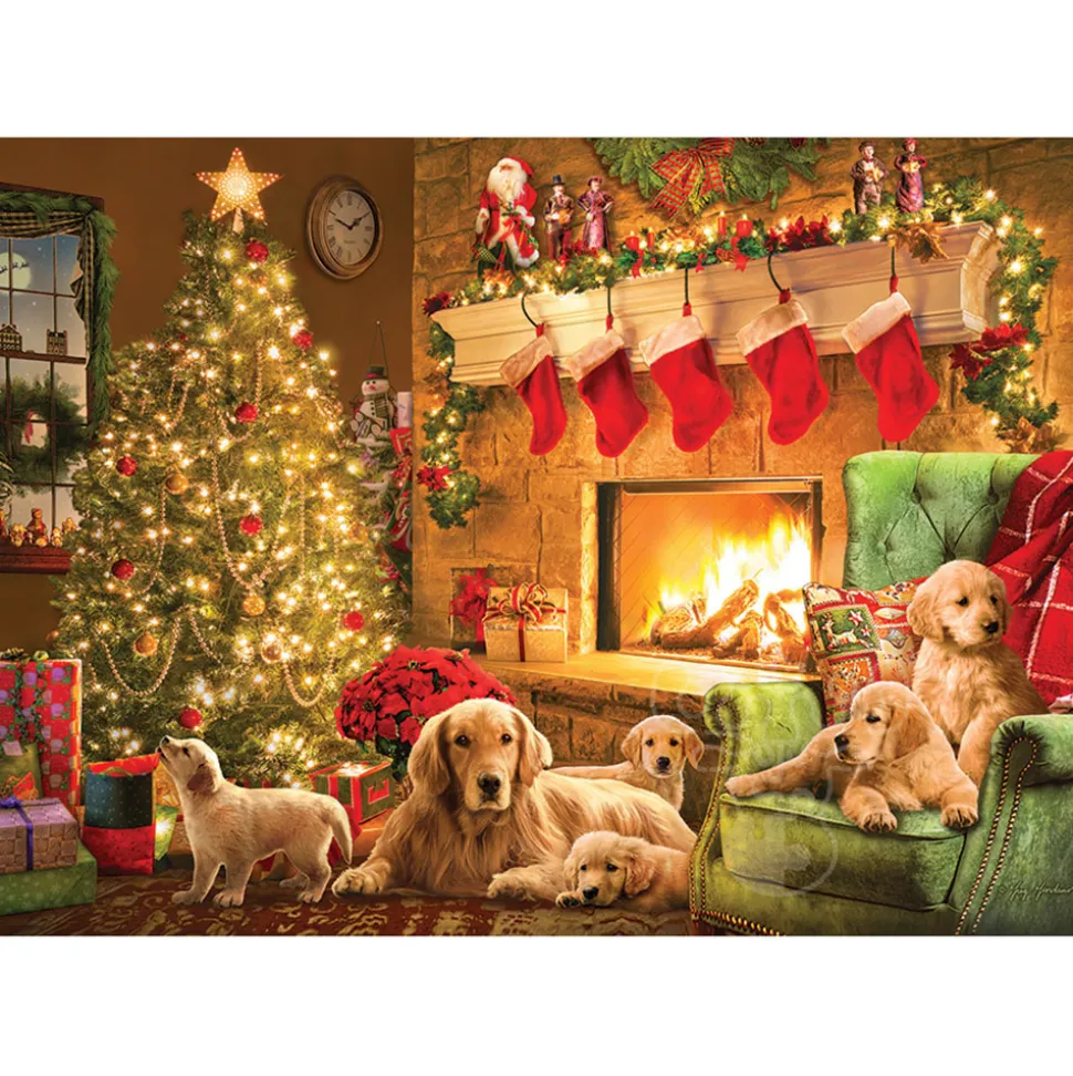 Cobble Hill Cozy Fireplace Puzzle 1000pcs