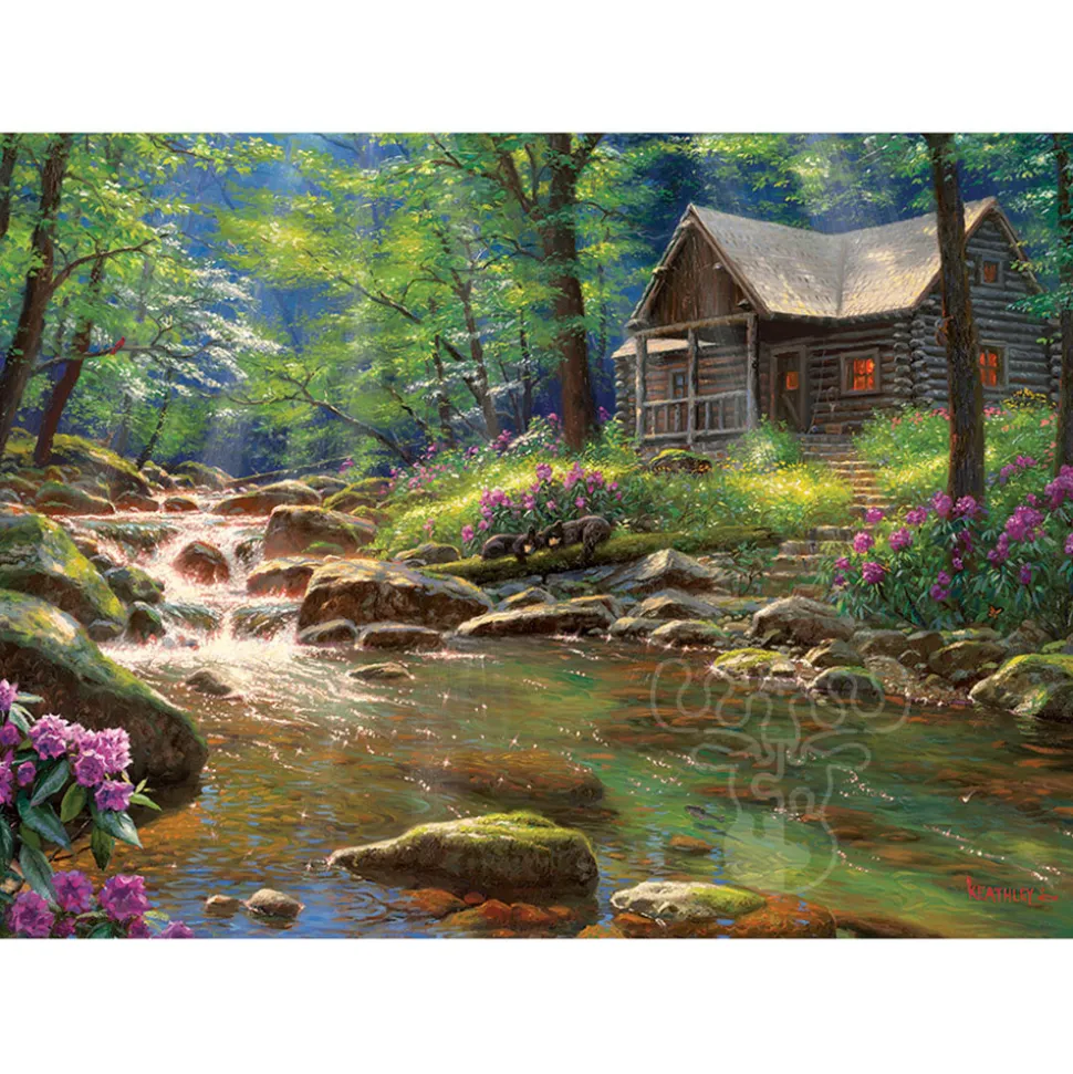 Cobble Hill Fishing Cabin Puzzle 1000pcs