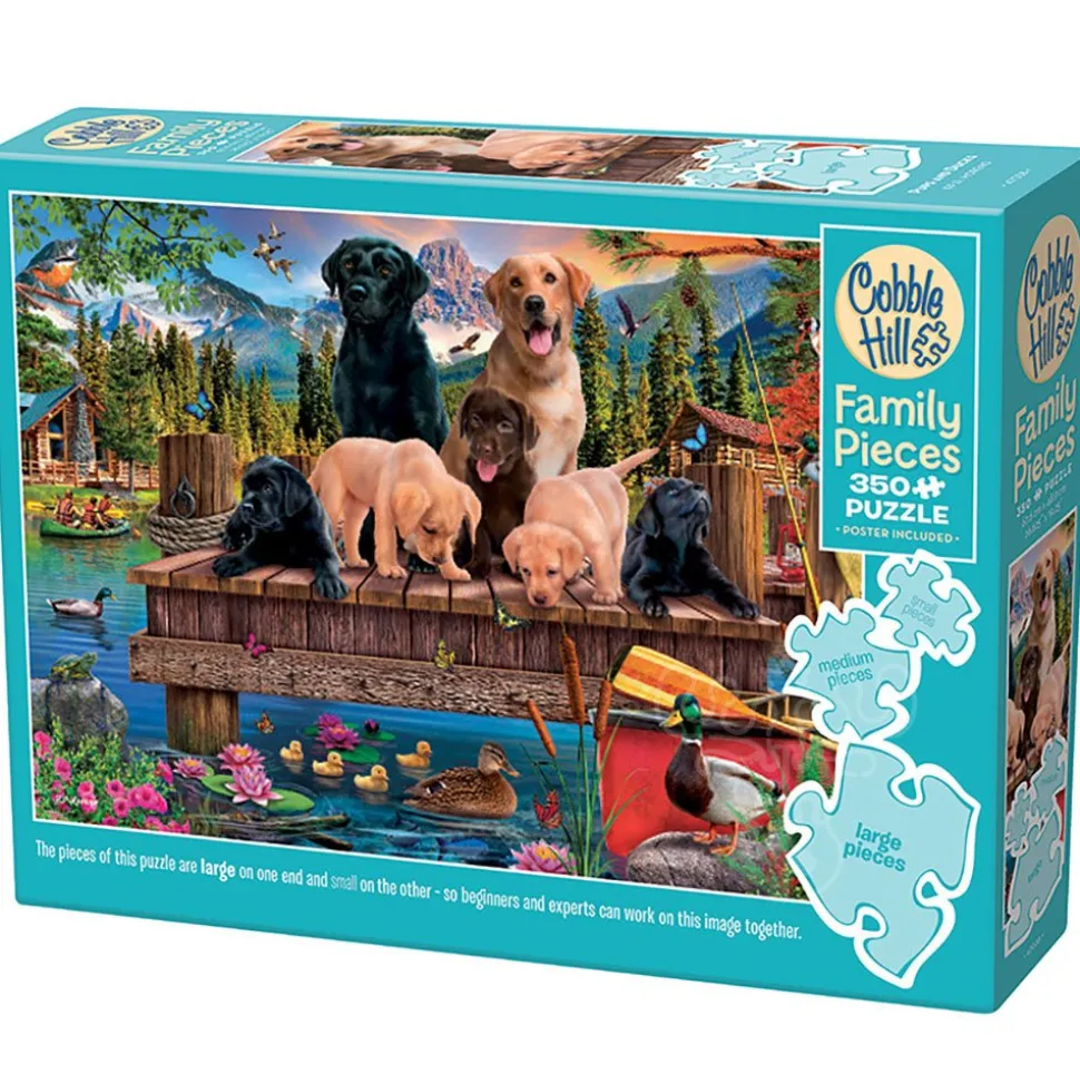 Cobble Hill Pups and Ducks Family Puzzle 350pcs