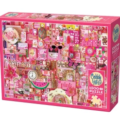 Cobble Hill Rainbow Collection Pink Puzzle 1000pcs
