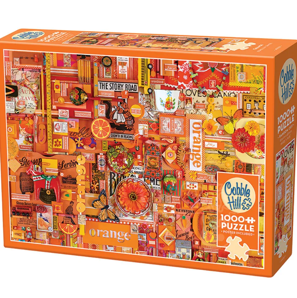 Cobble Hill Rainbow Collection Orange Puzzle 1000pcs