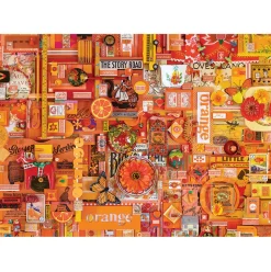 Cobble Hill Rainbow Collection Orange Puzzle 1000pcs
