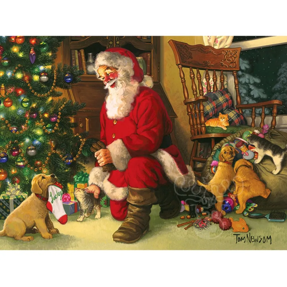 Cobble Hill Santa's Lucky Stocking Family Puzzle 350pcs