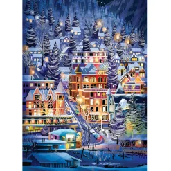Cobble Hill Ski Town Puzzle 500pcs