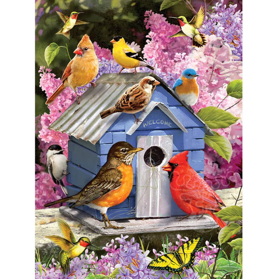Cobble Hill Spring Birdhouse Puzzle 500pcs