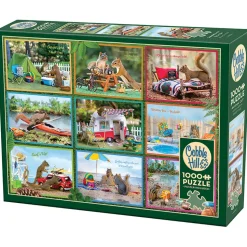 Cobble Hill Squirrels on Vacation Puzzle 1000pcs