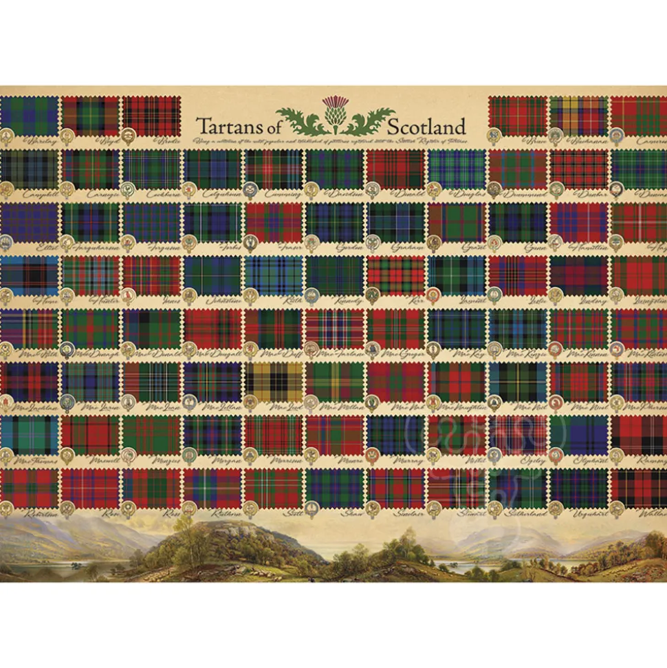 Cobble Hill Tartans of Scotland Puzzle 1000pcs