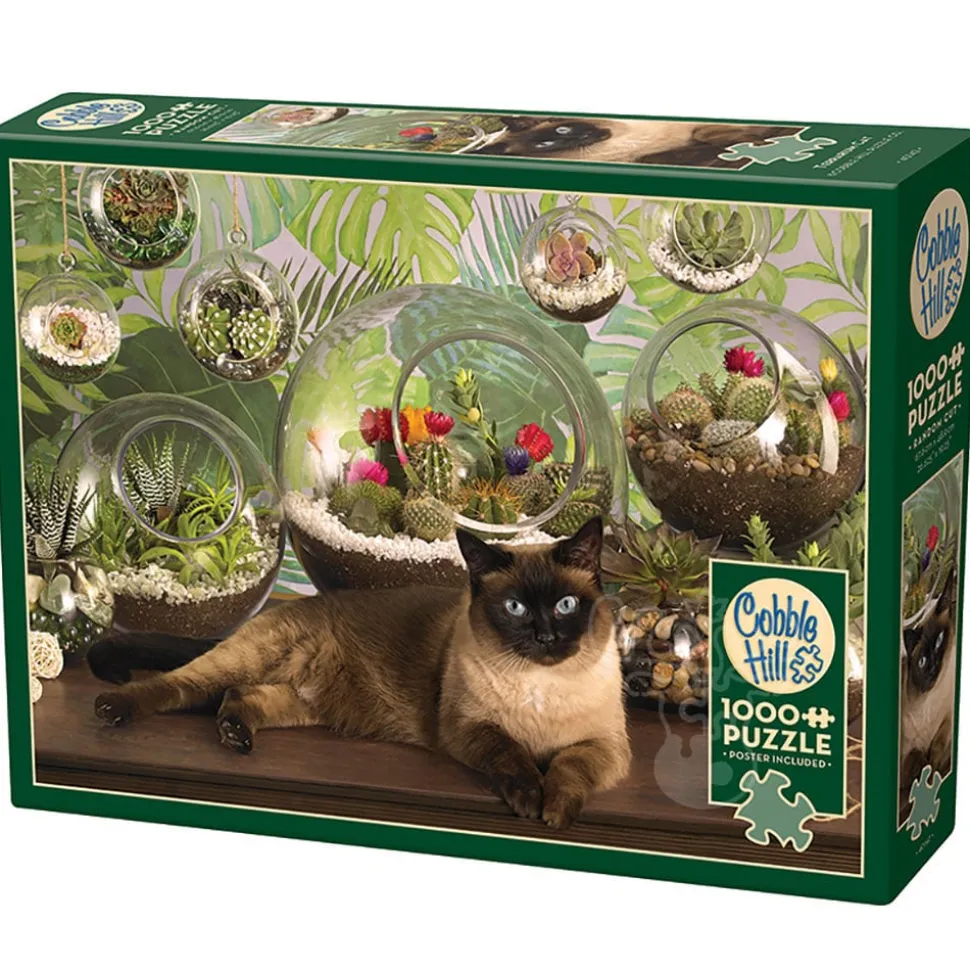 Cobble Hill Terrarium Cat Puzzle 1000pcs