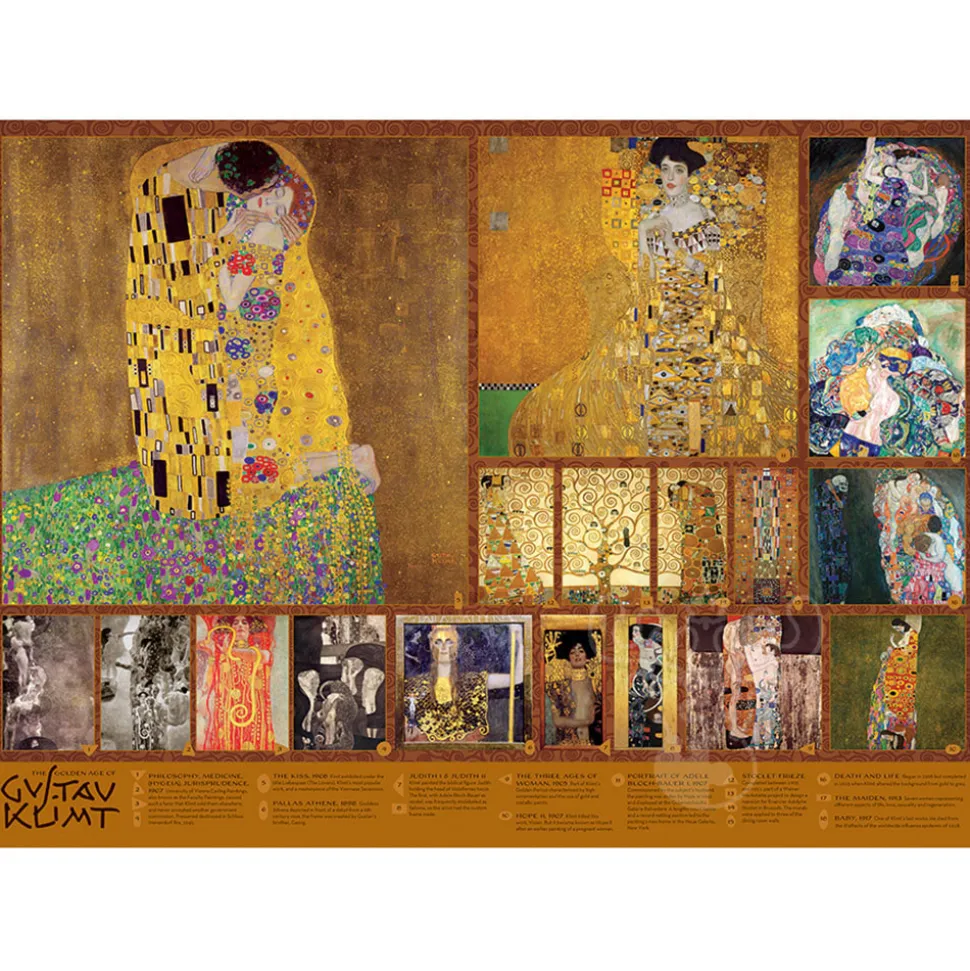 Cobble Hill The Golden Age of Klimt Puzzle 1000pcs