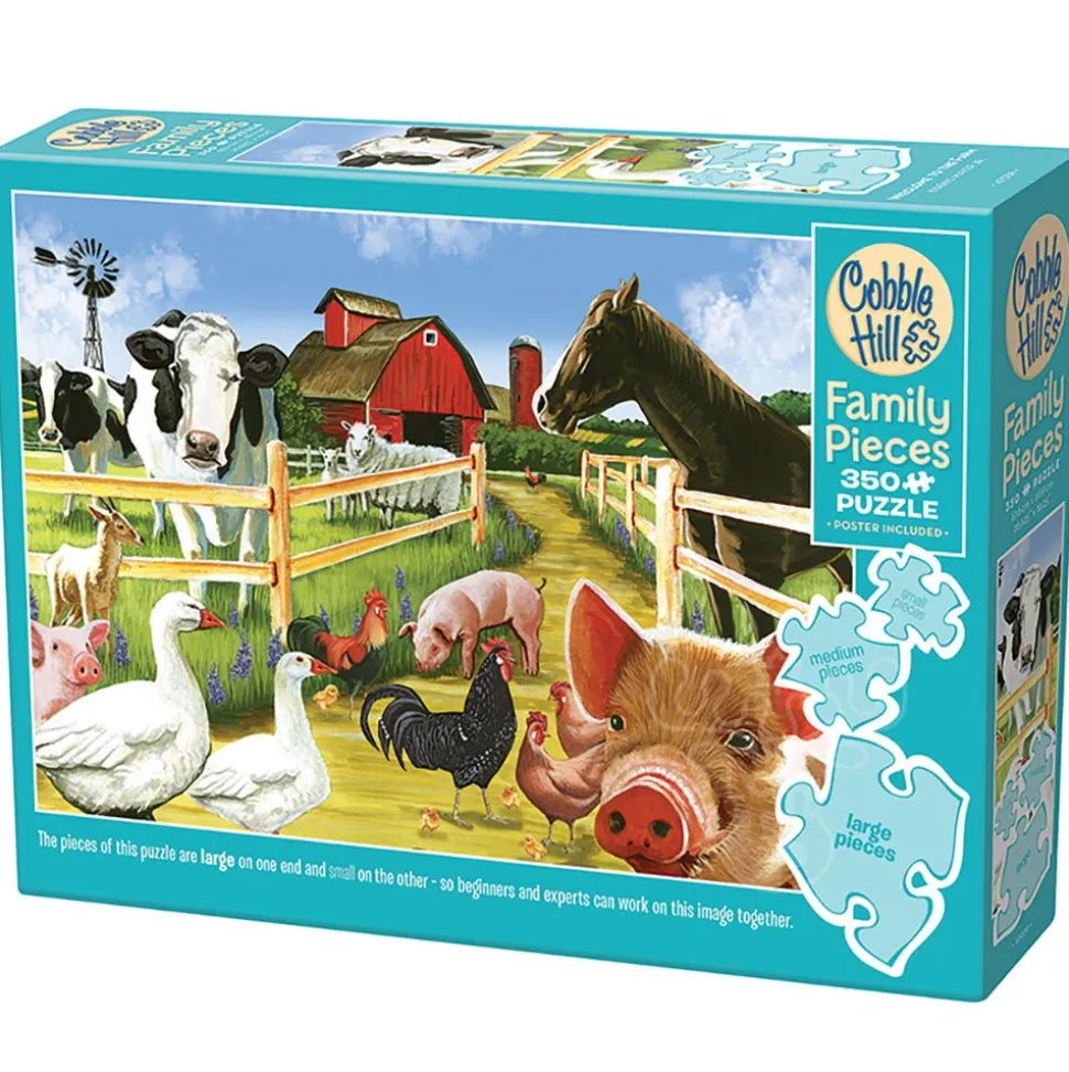 Cobble Hill Welcome to the Farm Family Puzzle 350pcs