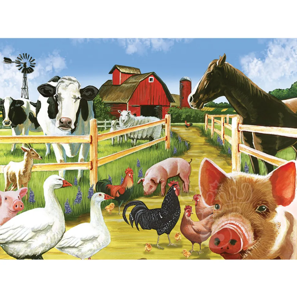 Cobble Hill Welcome to the Farm Family Puzzle 350pcs