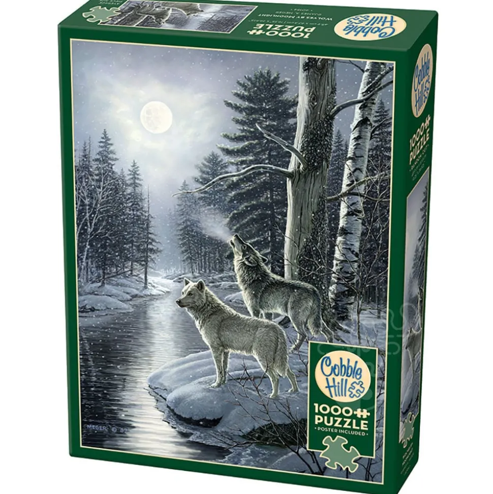 Cobble Hill Wolves by Moonlight Puzzle 1000pcs