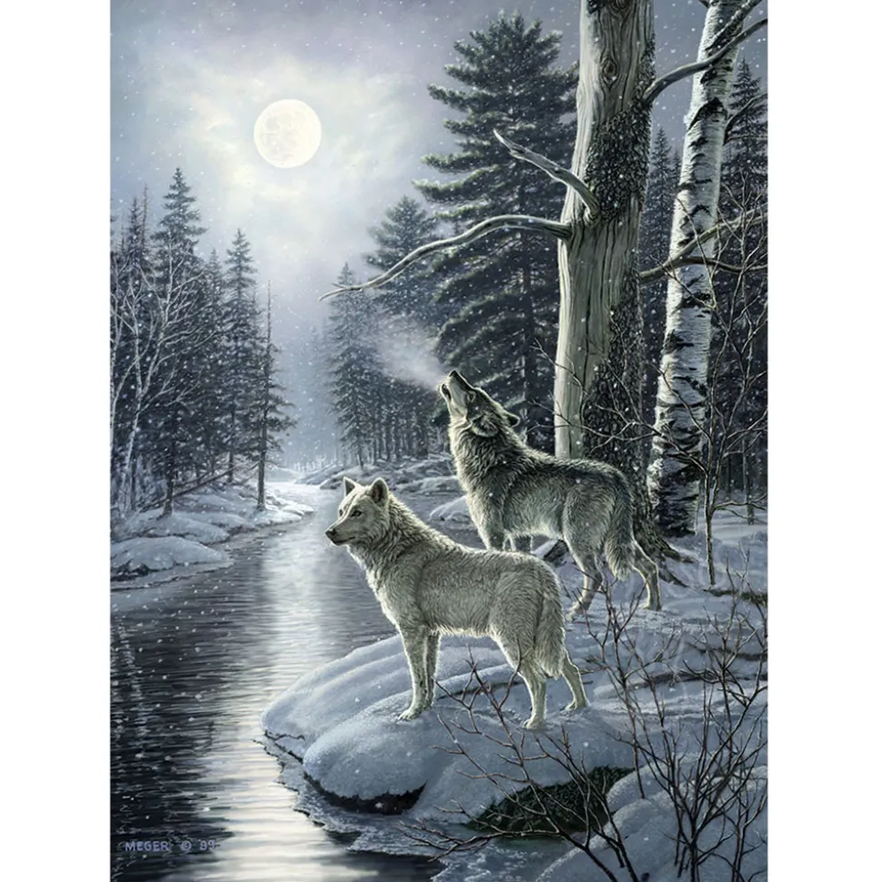 Cobble Hill Wolves by Moonlight Puzzle 1000pcs