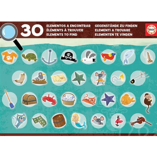 Educa Detectives: Pirates Puzzle 50pcs