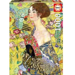 Educa Lady With A Fan, Gustav Klimt Puzzle 1000pcs