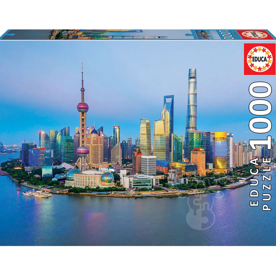 Educa Shanghai Skyline at Sunset Puzzle 1000pcs