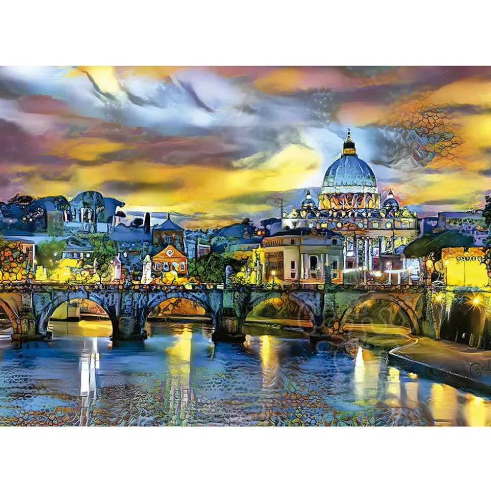 Educa St. Peter's Basilica And The St. Angelo Bridge Puzzle 1500pcs