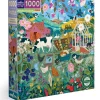 eeBoo English Hedgerow Puzzle 1000pcs
