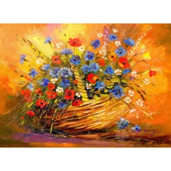 Enjoy Basket with Flowers Puzzle 1000pcs