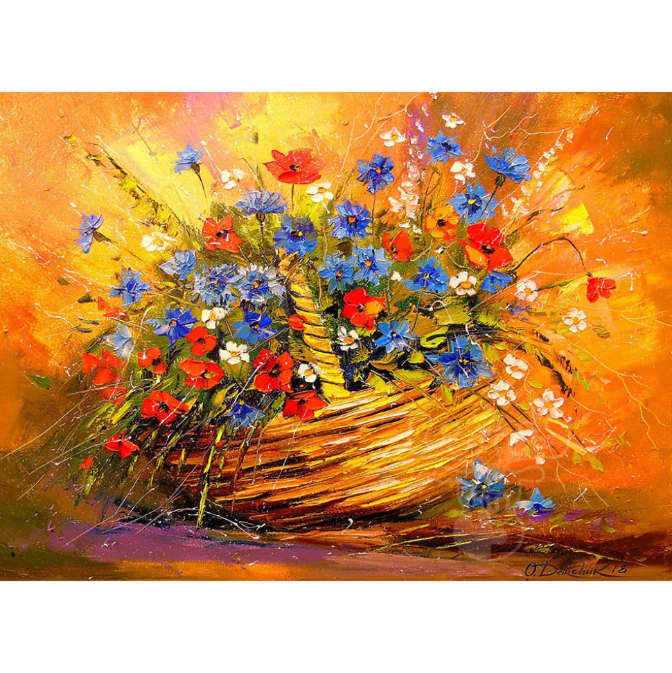 Enjoy Basket with Flowers Puzzle 1000pcs