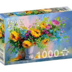 Enjoy Bouquet with Yellow Flowers Puzzle 1000pcs