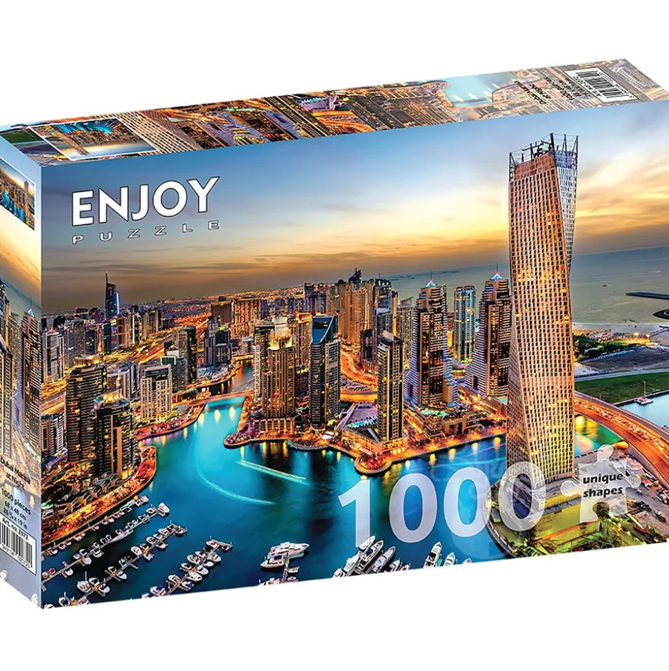 Enjoy Dubai Marina at Night Puzzle 1000pcs