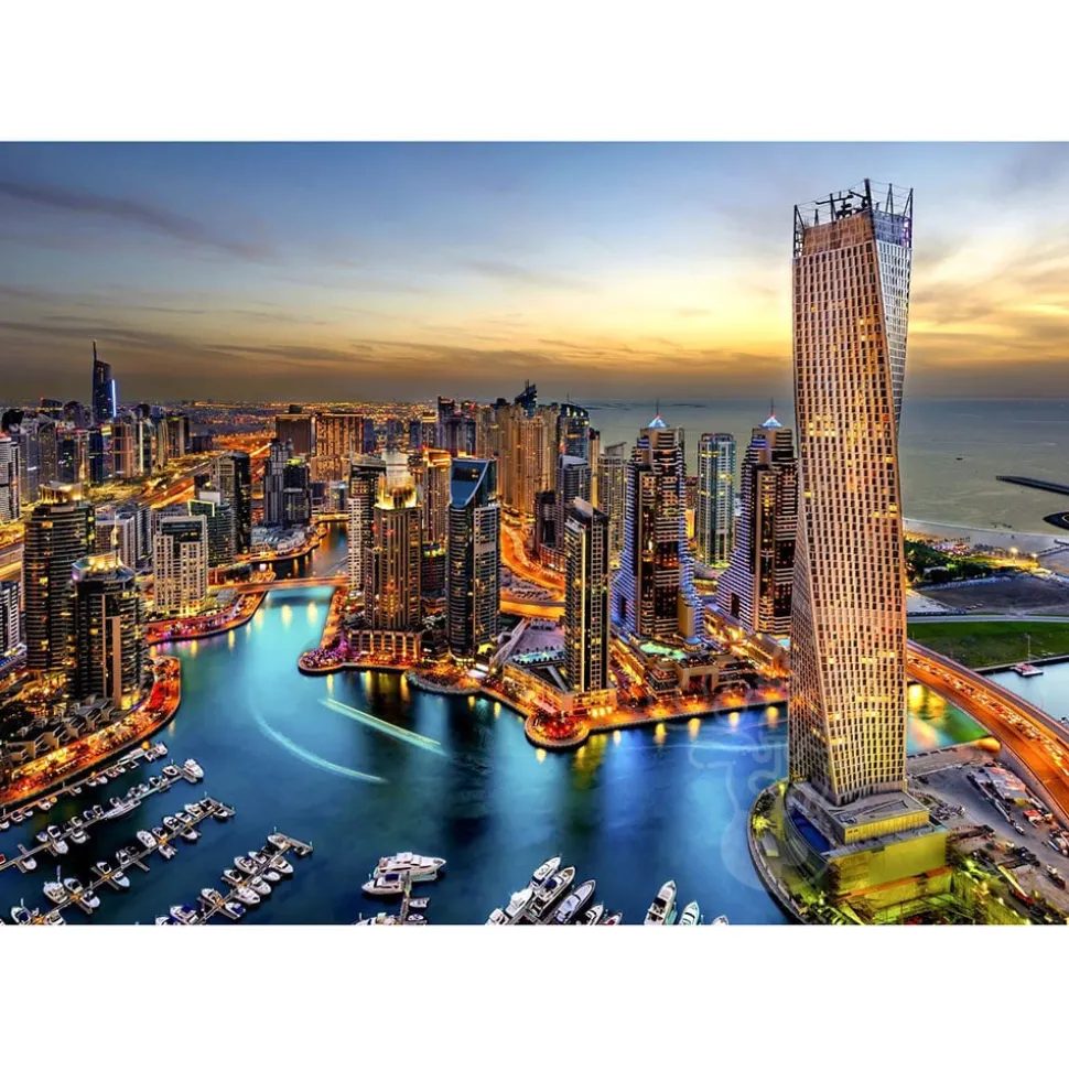 Enjoy Dubai Marina at Night Puzzle 1000pcs