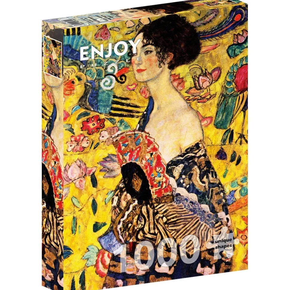 Enjoy Gustav Klimt: Lady with a Fan Puzzle 1000pcs