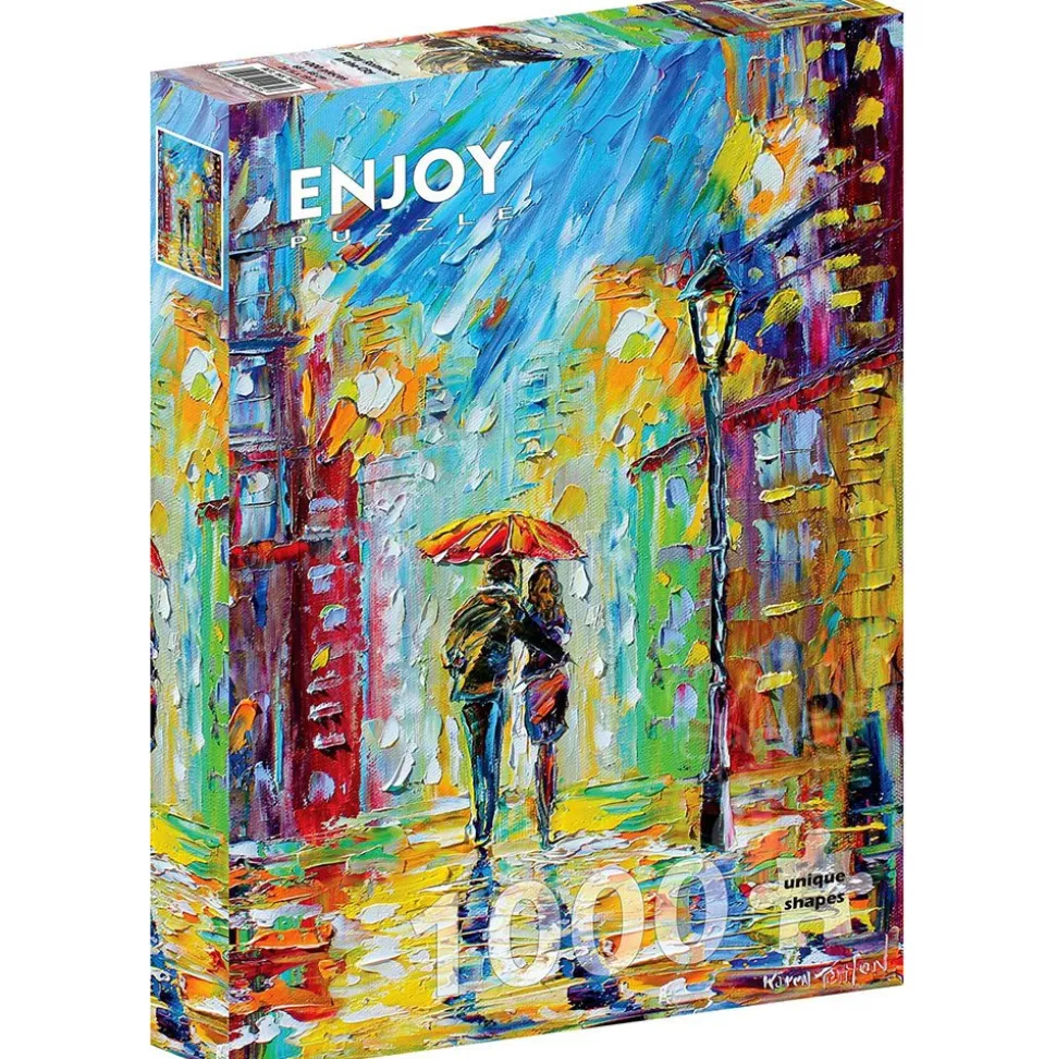 Enjoy Rainy Romance in the City Puzzle 1000pcs