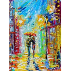 Enjoy Rainy Romance in the City Puzzle 1000pcs