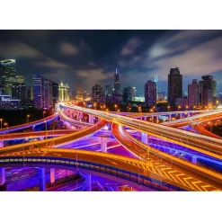 Enjoy Shanghai Downtown at Night Puzzle 1000pcs