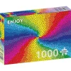 Enjoy Stained Glass Rainbow Burst Puzzle 1000pcs