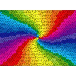 Enjoy Stained Glass Rainbow Burst Puzzle 1000pcs