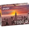 Enjoy Sunset Over New York Skyline Puzzle 1000pcs