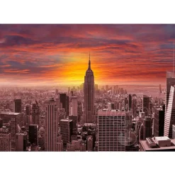 Enjoy Sunset Over New York Skyline Puzzle 1000pcs