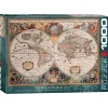 Eurographics Antique World Map (Orbis Geographica) Puzzle 1000pcs