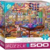 Eurographics Bigelow Illustrations: The Quilt Workshop Large Pieces Family Puzzle 500pcs