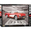 Eurographics Chevrolet 1959 Corvette Driving Down Route 66 Puzzle 1000pcs
