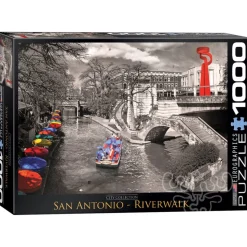 Eurographics Cities: San Antonio, River Walk Puzzle 1000pcs RETIRED